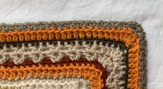 Crochet edge of a blanket, pullover, or other crochet piece