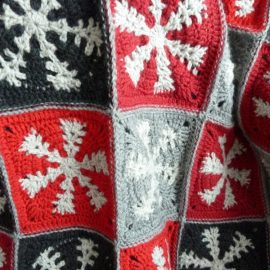 Crochet for Christmas 2021. Blanket with Snowflakes